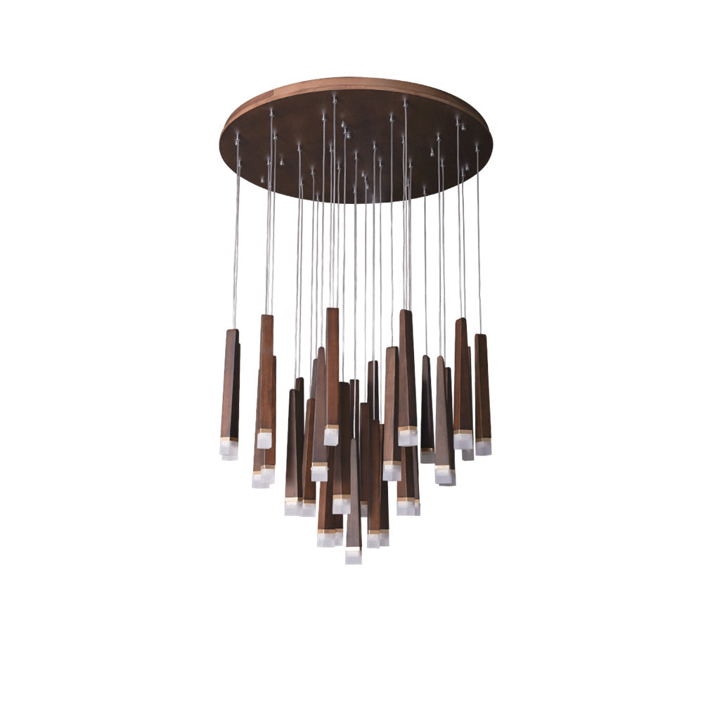 Firewood Stick Wood LED Cluster Chandelier - product view 46