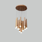 Firewood Stick Wood LED Cluster Chandelier - product view 51