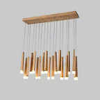 Firewood Stick Wood LED Cluster Chandelier - product view 54