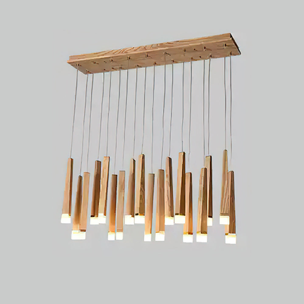 Firewood Stick Wood LED Cluster Chandelier - product view 54
