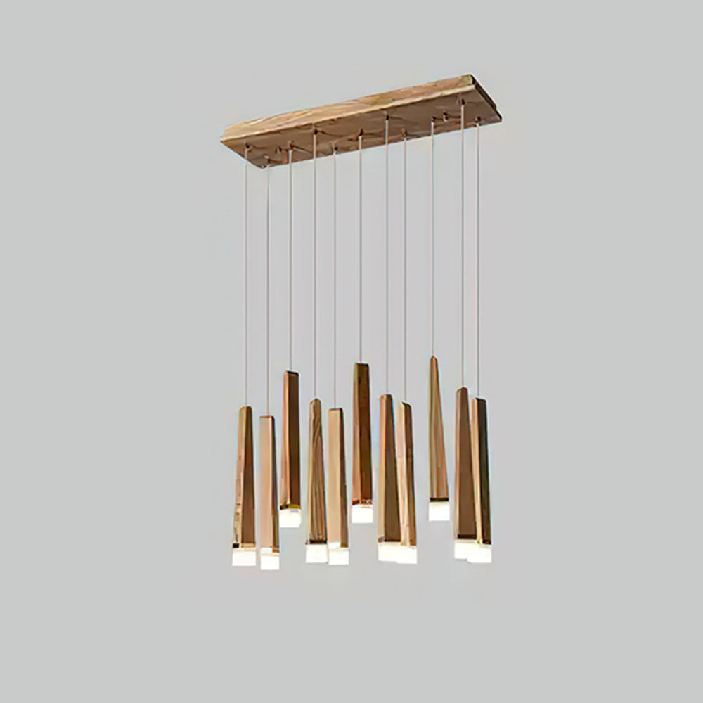 Firewood Stick Wood LED Cluster Chandelier - product view 55