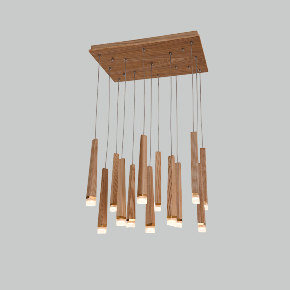 Firewood Stick Wood LED Cluster Chandelier - product view 56