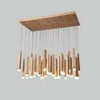 Firewood Stick Wood LED Cluster Chandelier - product view 57