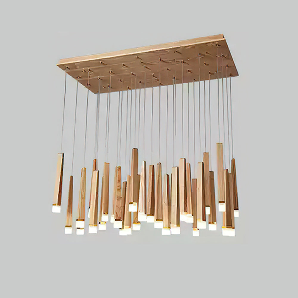 Firewood Stick Wood LED Cluster Chandelier - product view 57