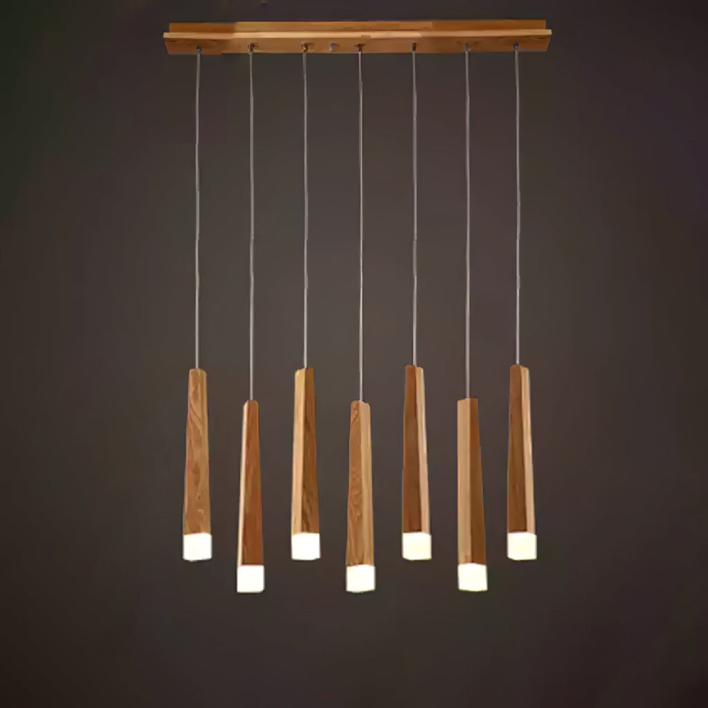 Firewood Stick Wood LED Cluster Chandelier - product view 60