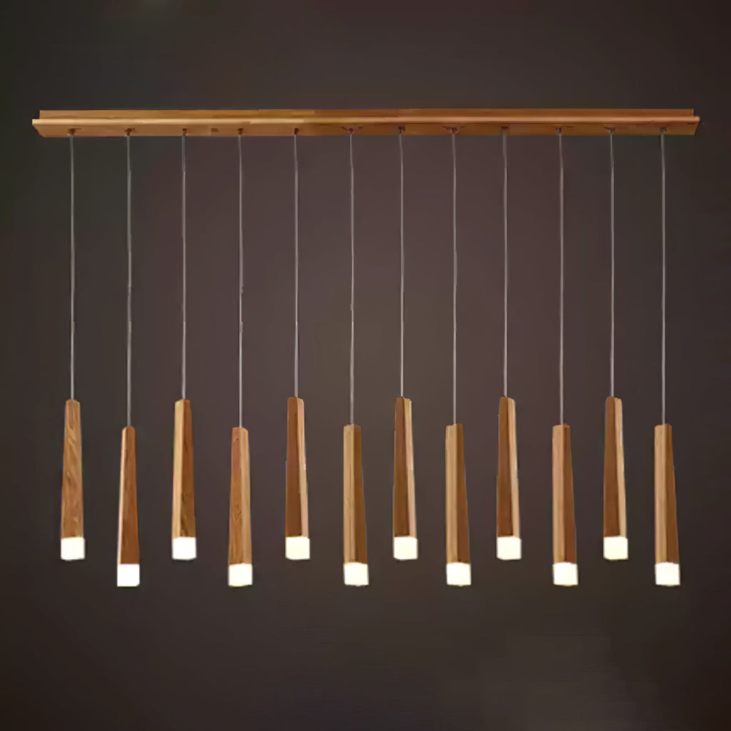 Firewood Stick Wood LED Cluster Chandelier - product view 62