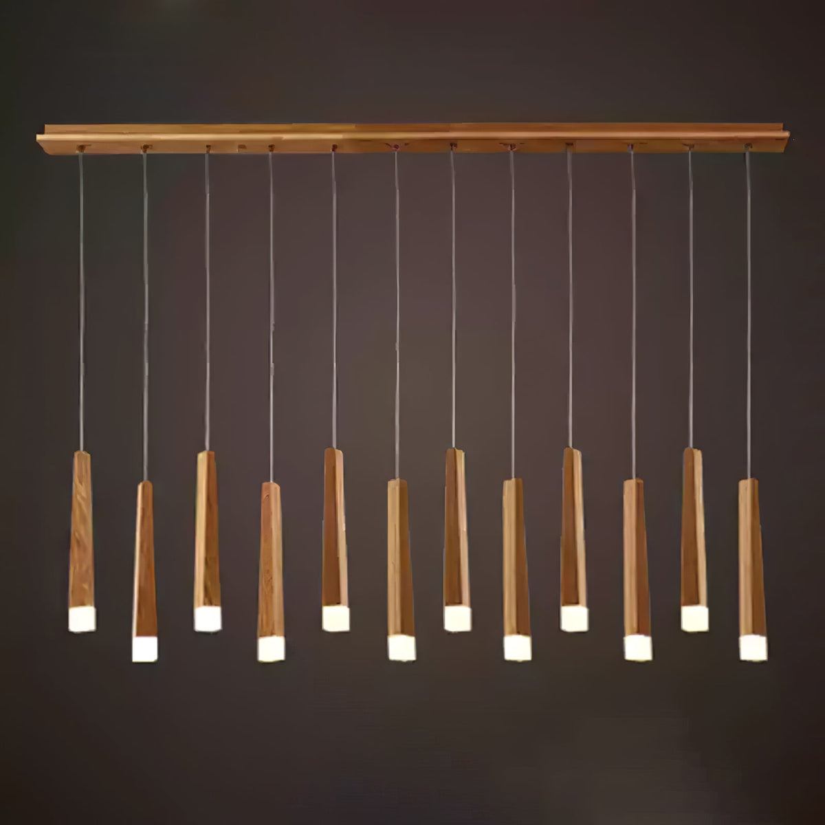 Firewood Stick Wood LED Cluster Chandelier - product view 62