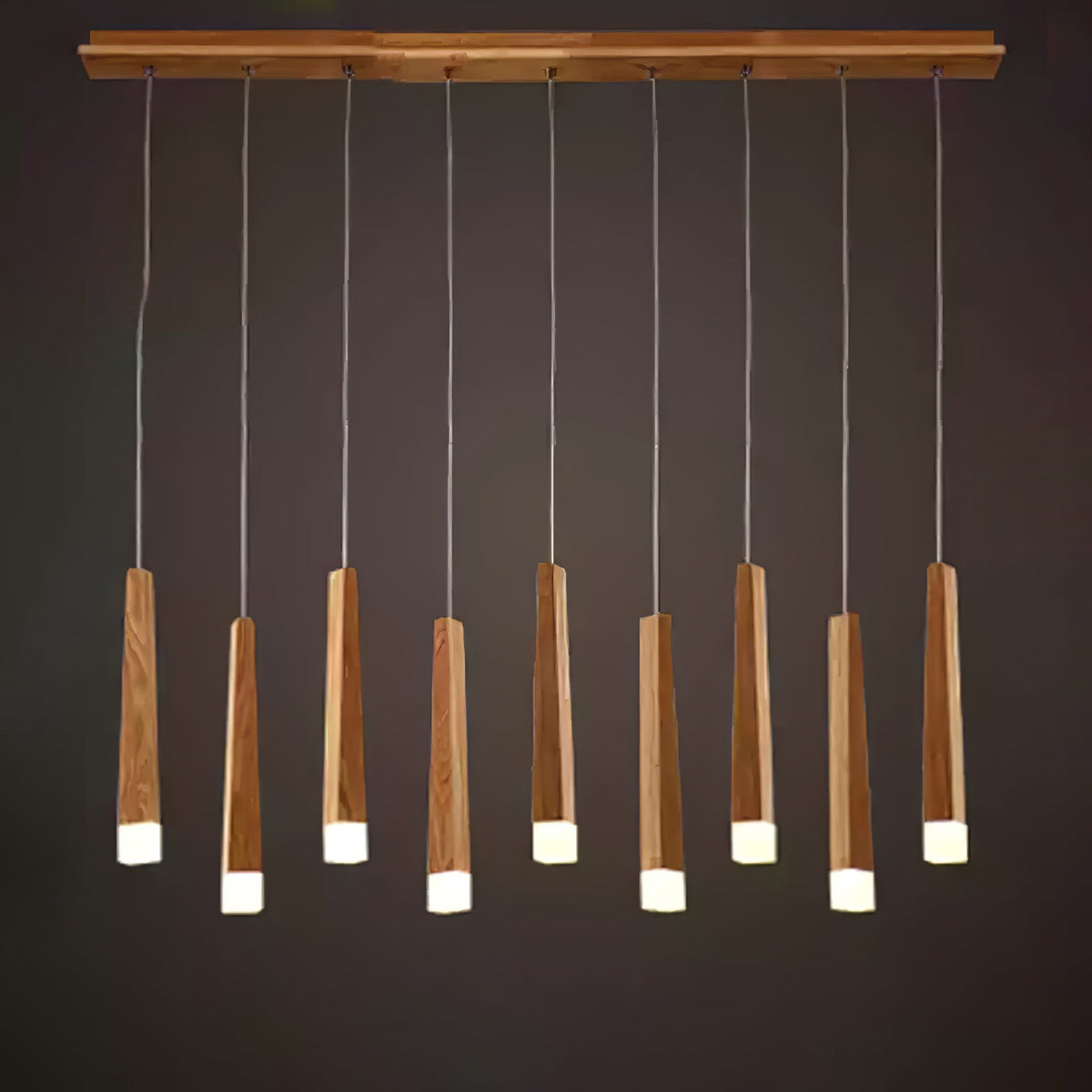 Firewood Stick Wood LED Cluster Chandelier - product view 64