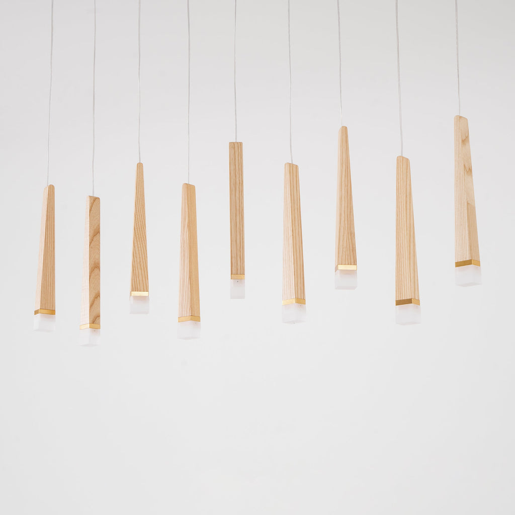 Firewood Stick Wood LED Cluster Chandelier - product view 74