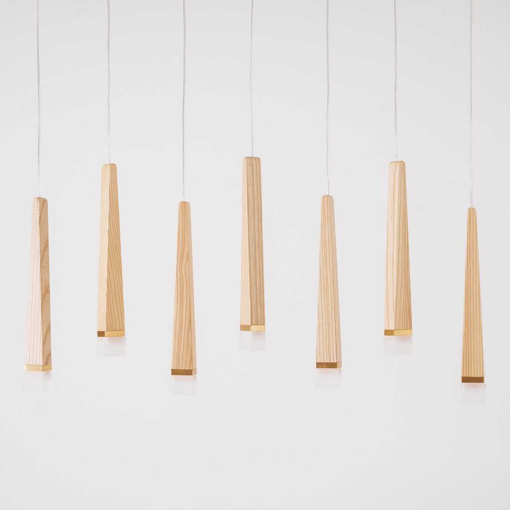 Firewood Stick Wood LED Cluster Chandelier - product view 75
