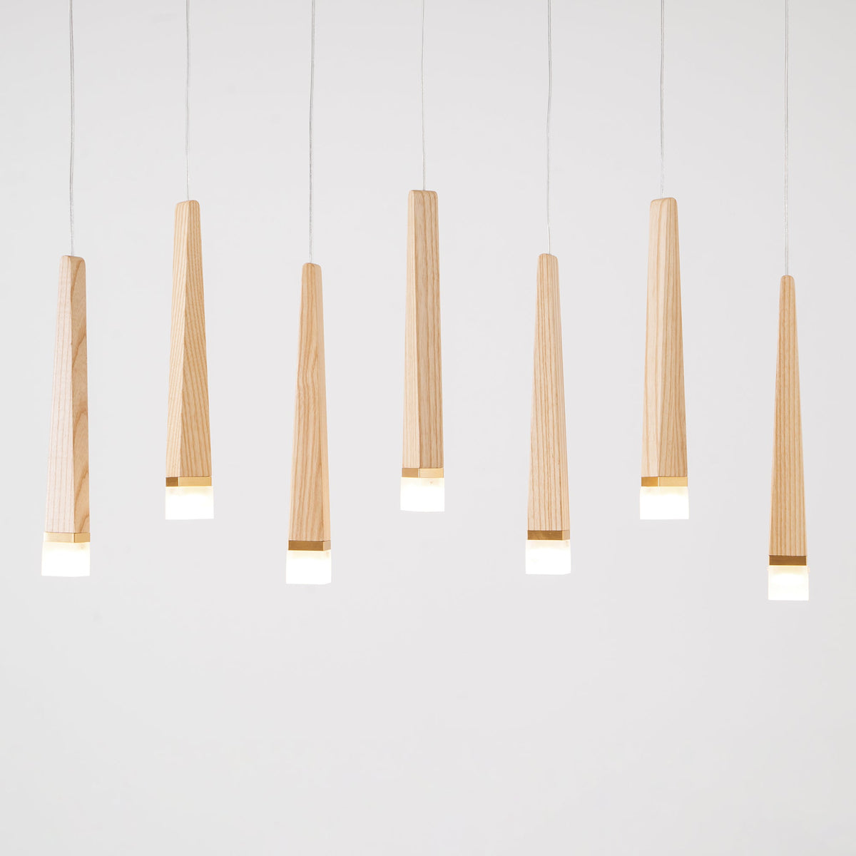Firewood Stick Wood LED Cluster Chandelier - product view 79