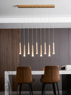 Firewood Stick Wood LED Cluster Chandelier - product view 86
