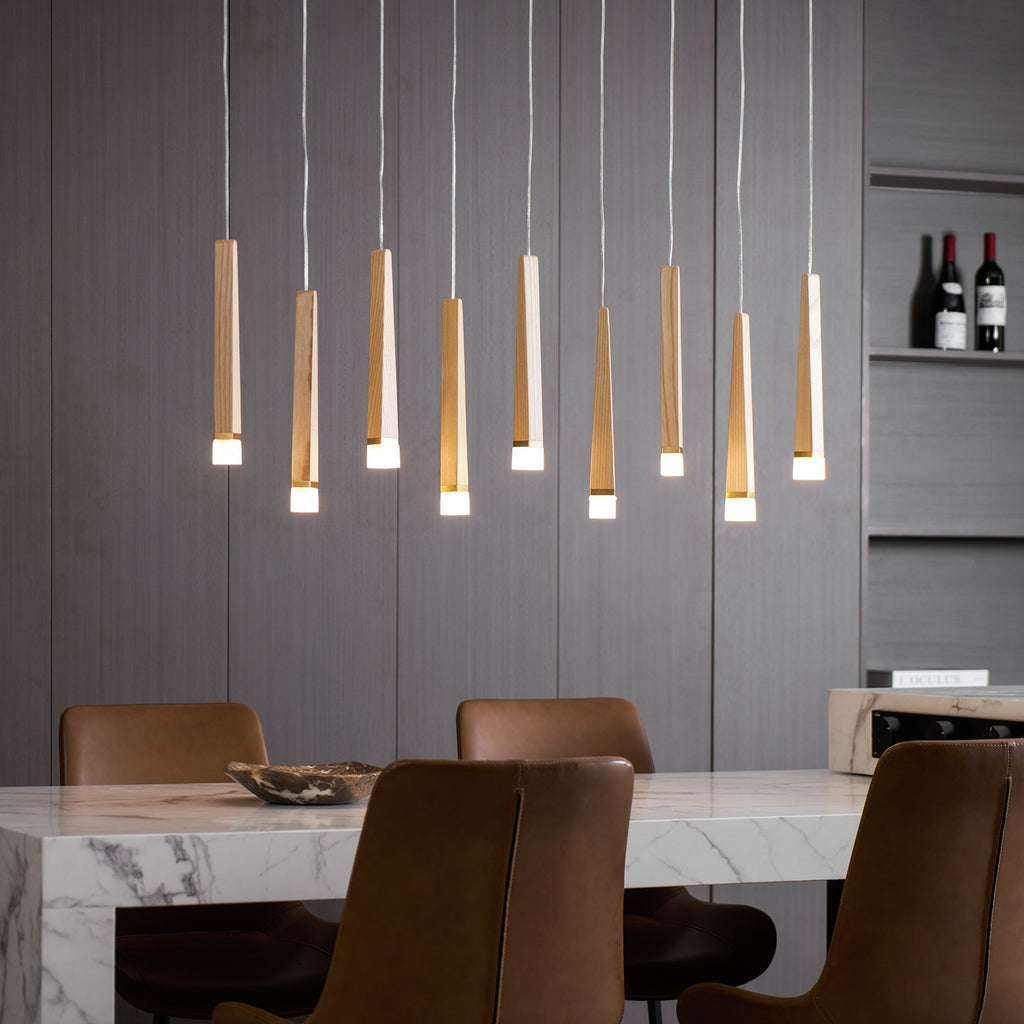 Firewood Stick Wood LED Cluster Chandelier - product view 88