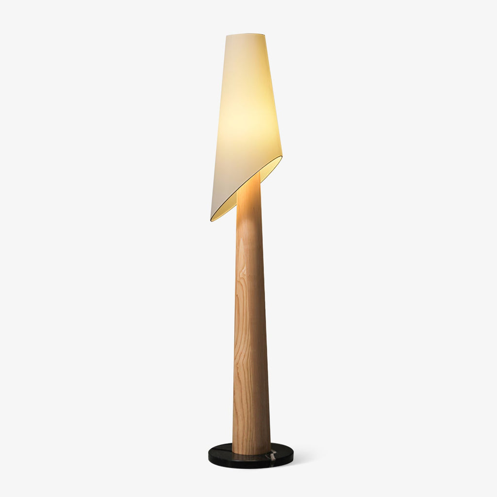 Flag Wood and Fabric Floor Lamp — product view
