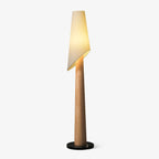 Flag Wood and Fabric Floor Lamp — product view