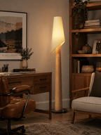 Flag Wood and Fabric Floor Lamp — design and interior detail 5