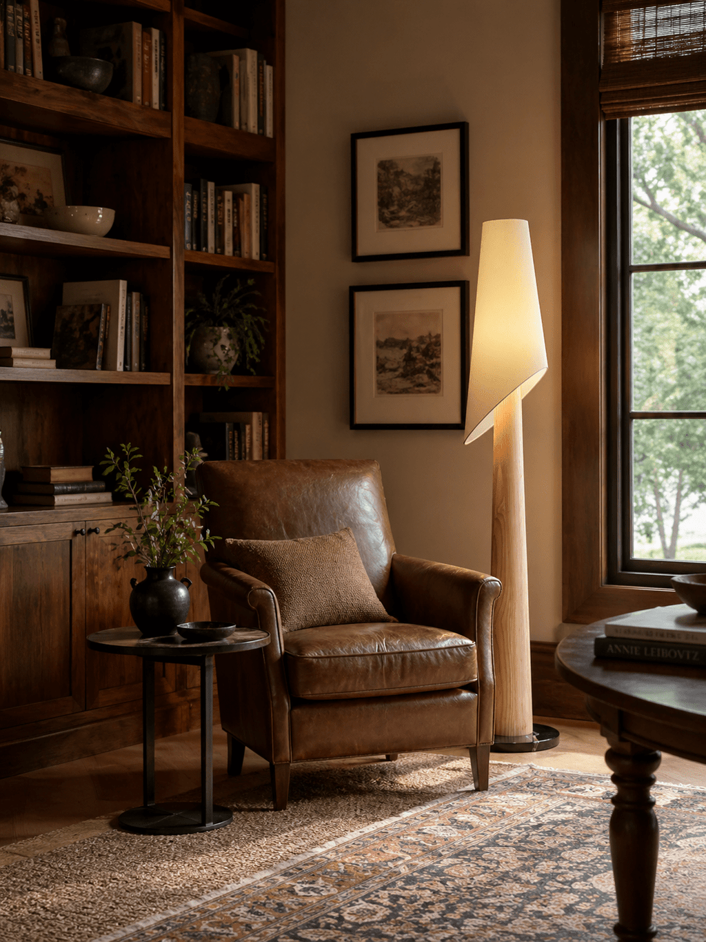 Flag Wood and Fabric Floor Lamp — design and interior detail 7
