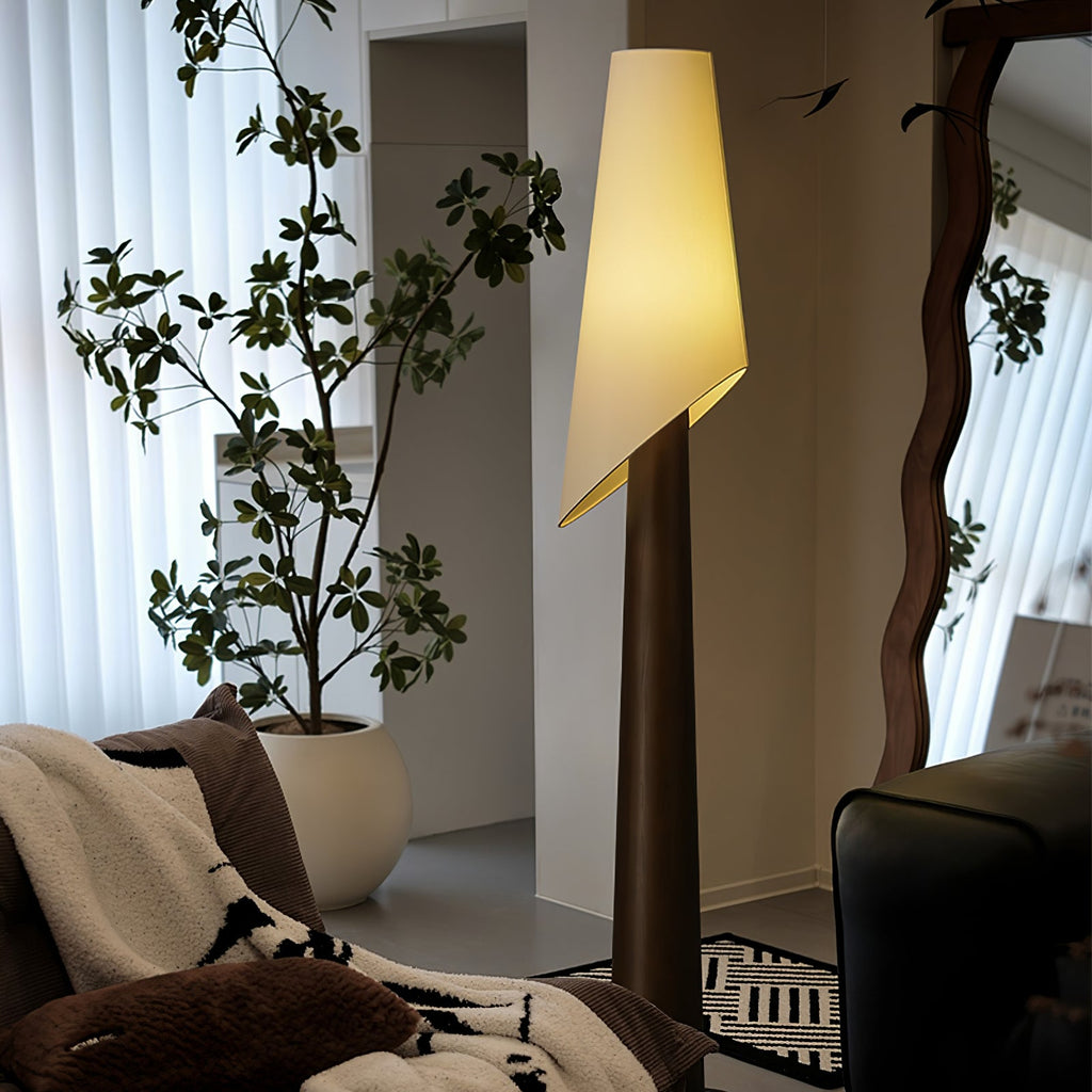 Flag Wood and Fabric Floor Lamp — design and interior detail 9