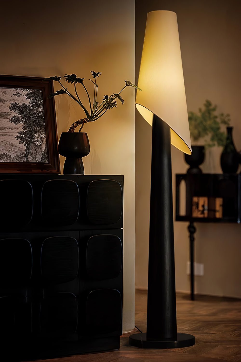 Flag Wood and Fabric Floor Lamp — design and interior detail 12
