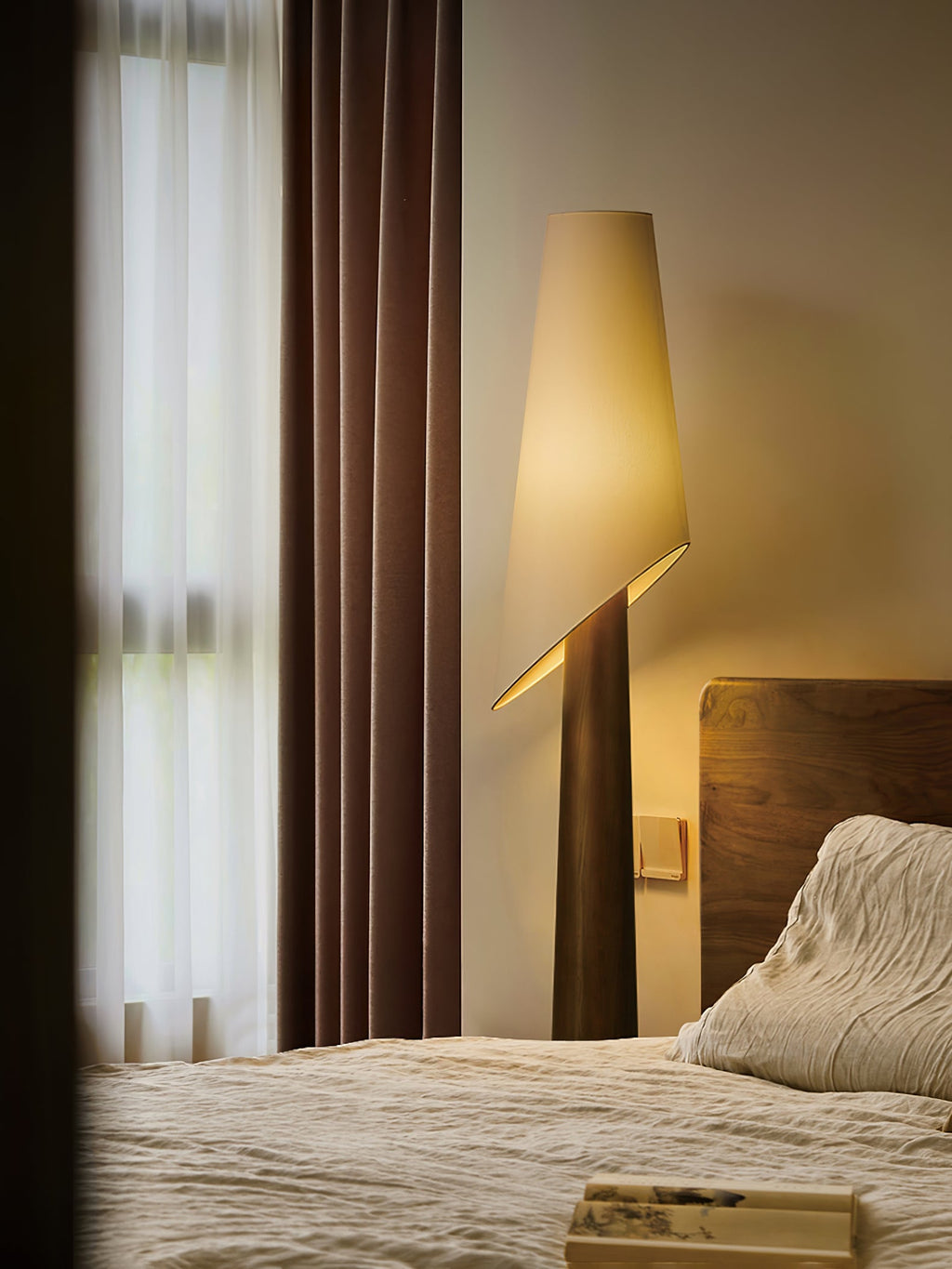 Flag Wood and Fabric Floor Lamp — design and interior detail 14