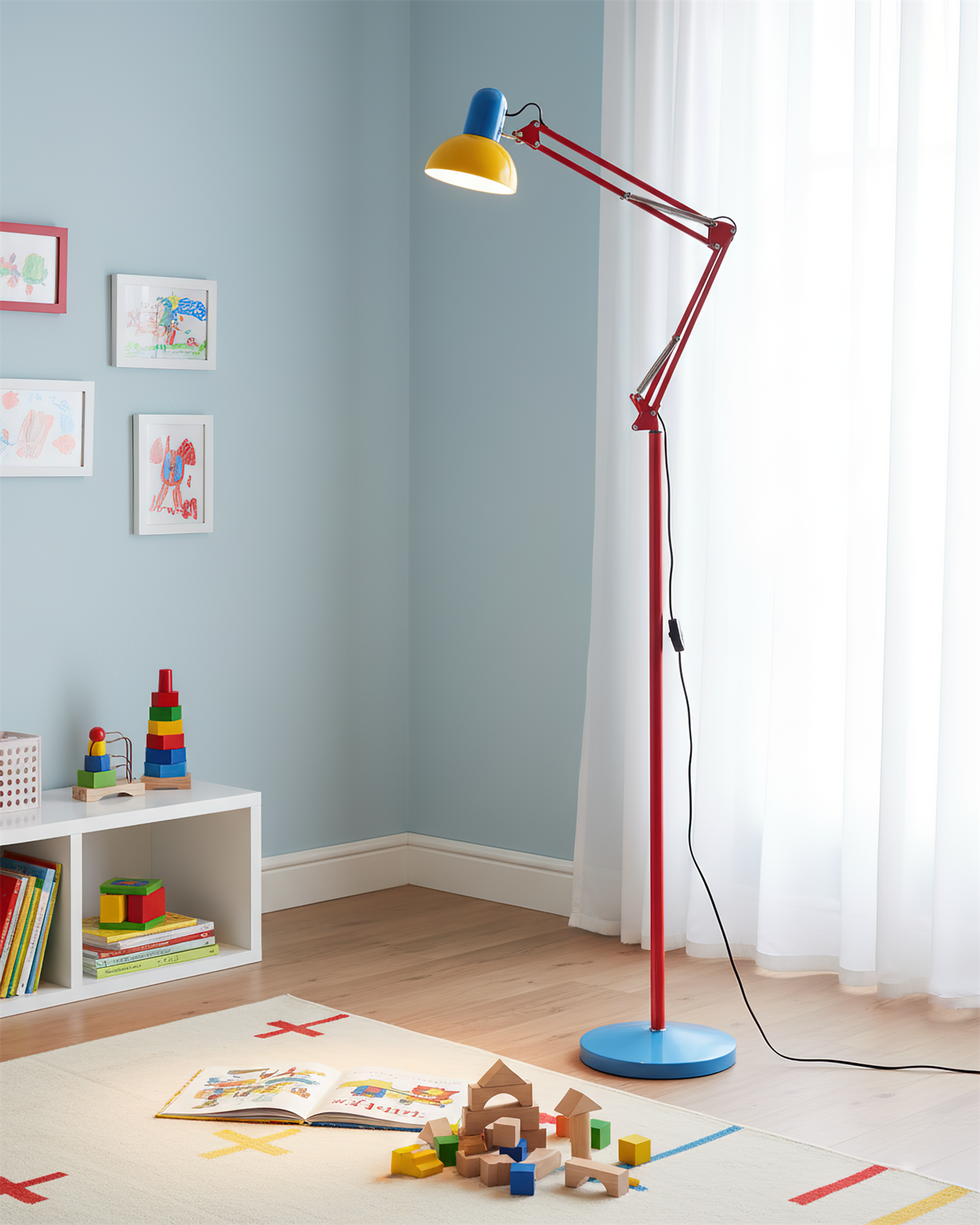Flexo Color-Block Adjustable Floor Lamp — design detail 2