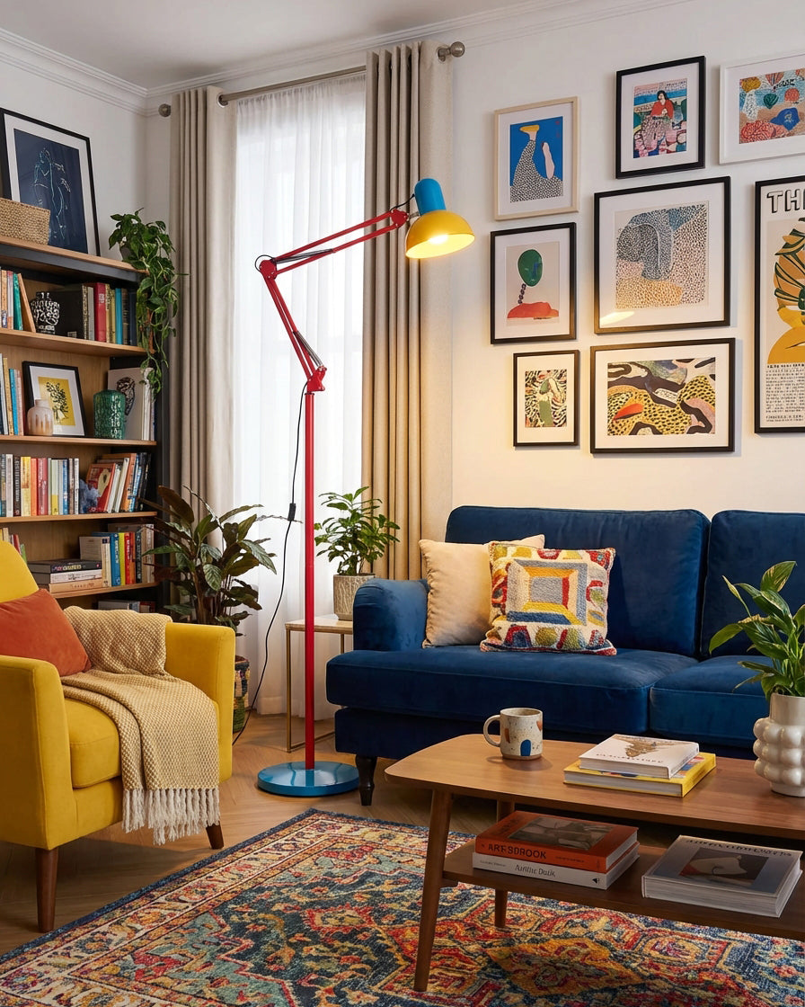 Flexo Color-Block Adjustable Floor Lamp — design detail 7