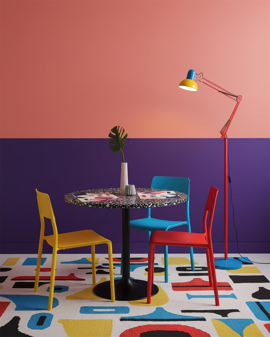 Flexo Color-Block Adjustable Floor Lamp — design detail 10
