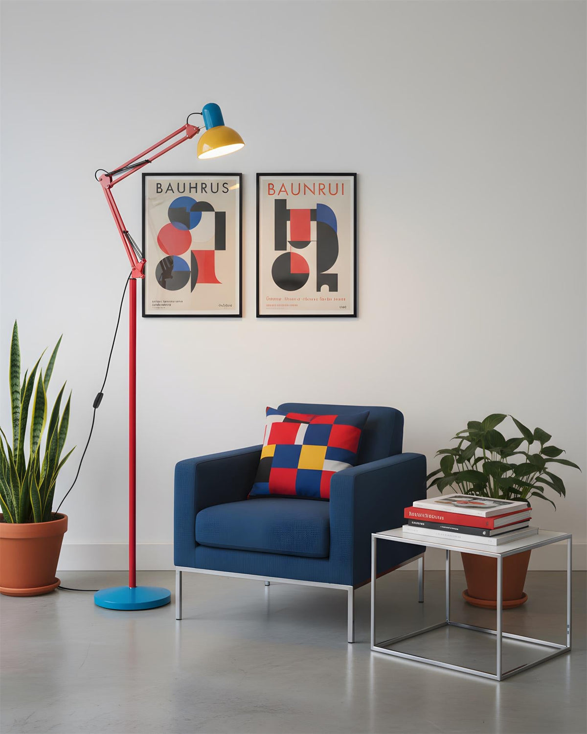 Flexo Color-Block Adjustable Floor Lamp — design detail 11