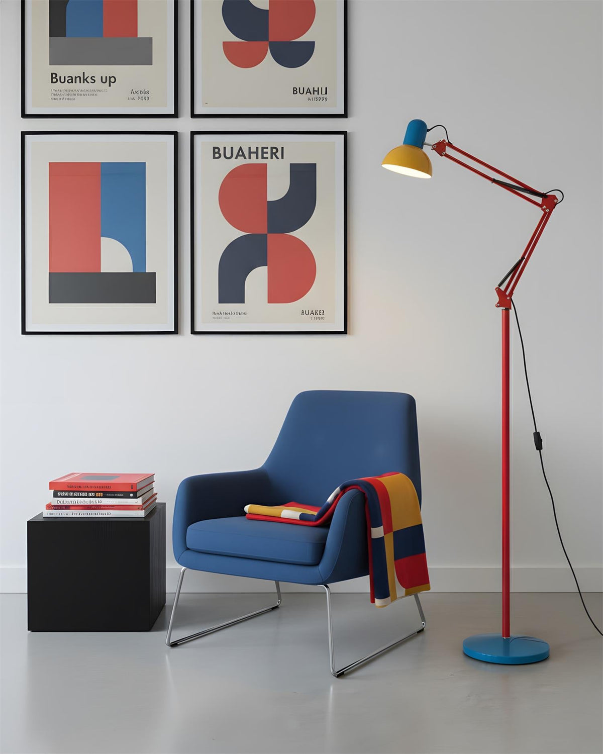 Flexo Color-Block Adjustable Floor Lamp — design detail 23