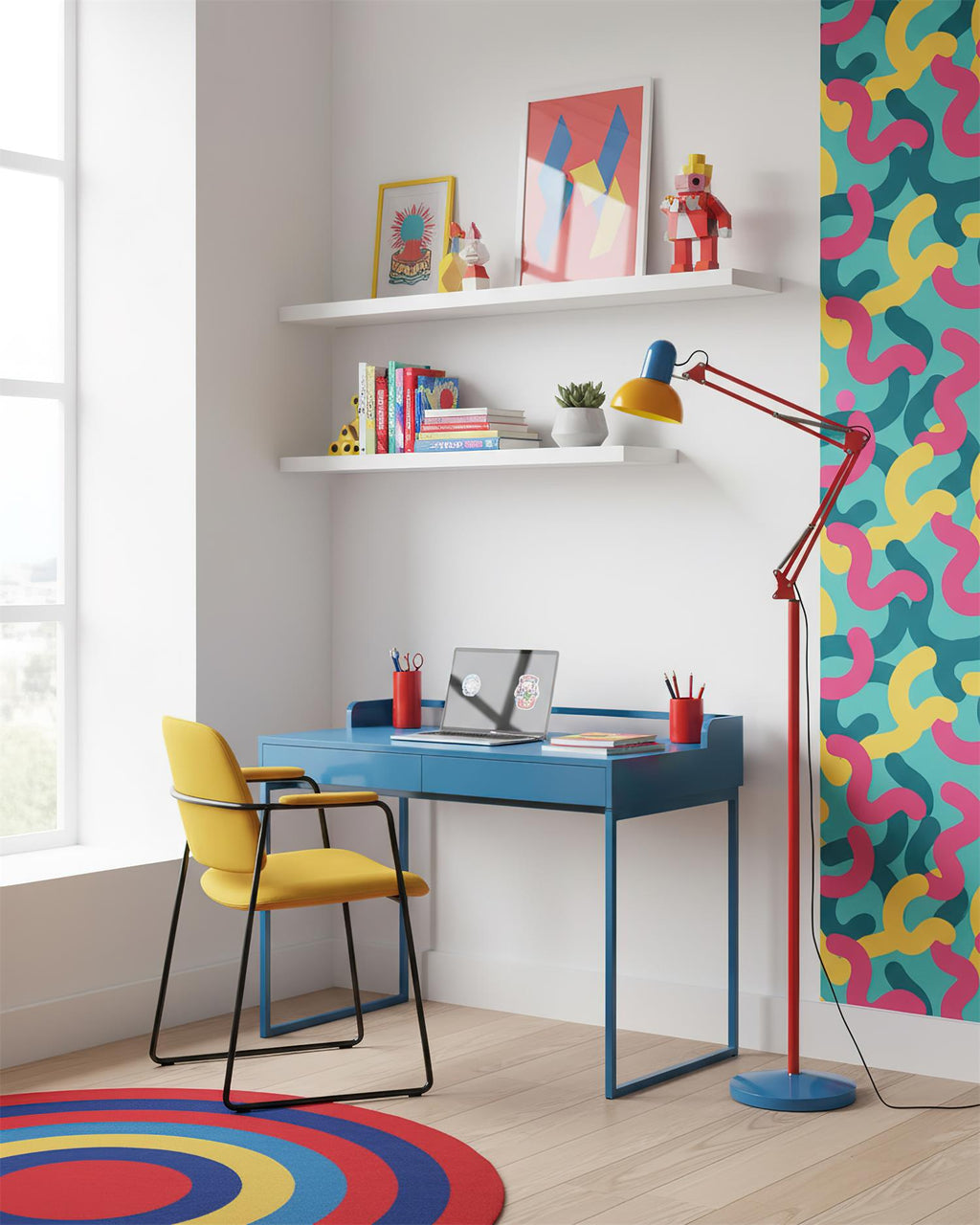Flexo Color-Block Adjustable Floor Lamp — design detail 25