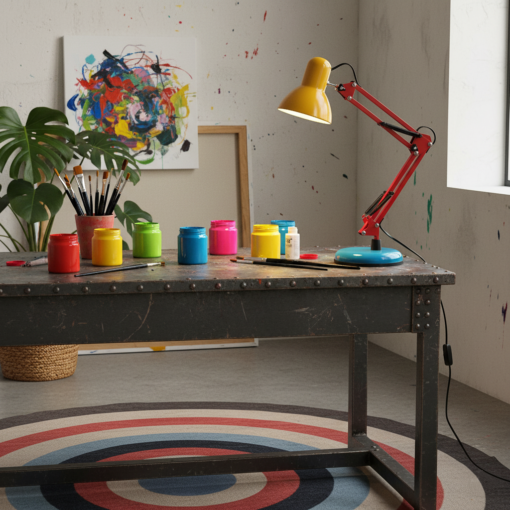 Flexo Color-Block Adjustable Table Lamp — design detail 9
