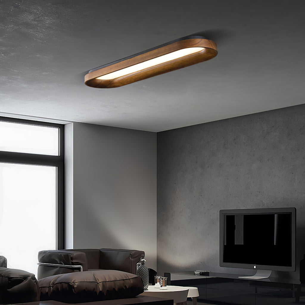 Flowing Cloud Wood LED Ceiling Light - product view 3
