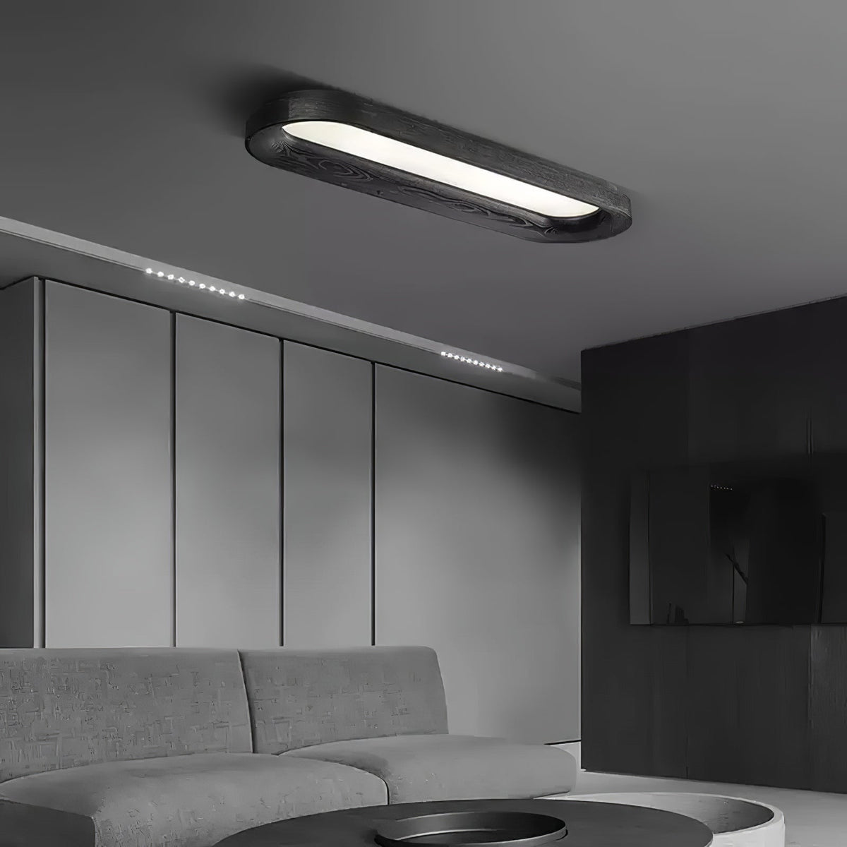 Flowing Cloud Wood LED Ceiling Light - product view 5
