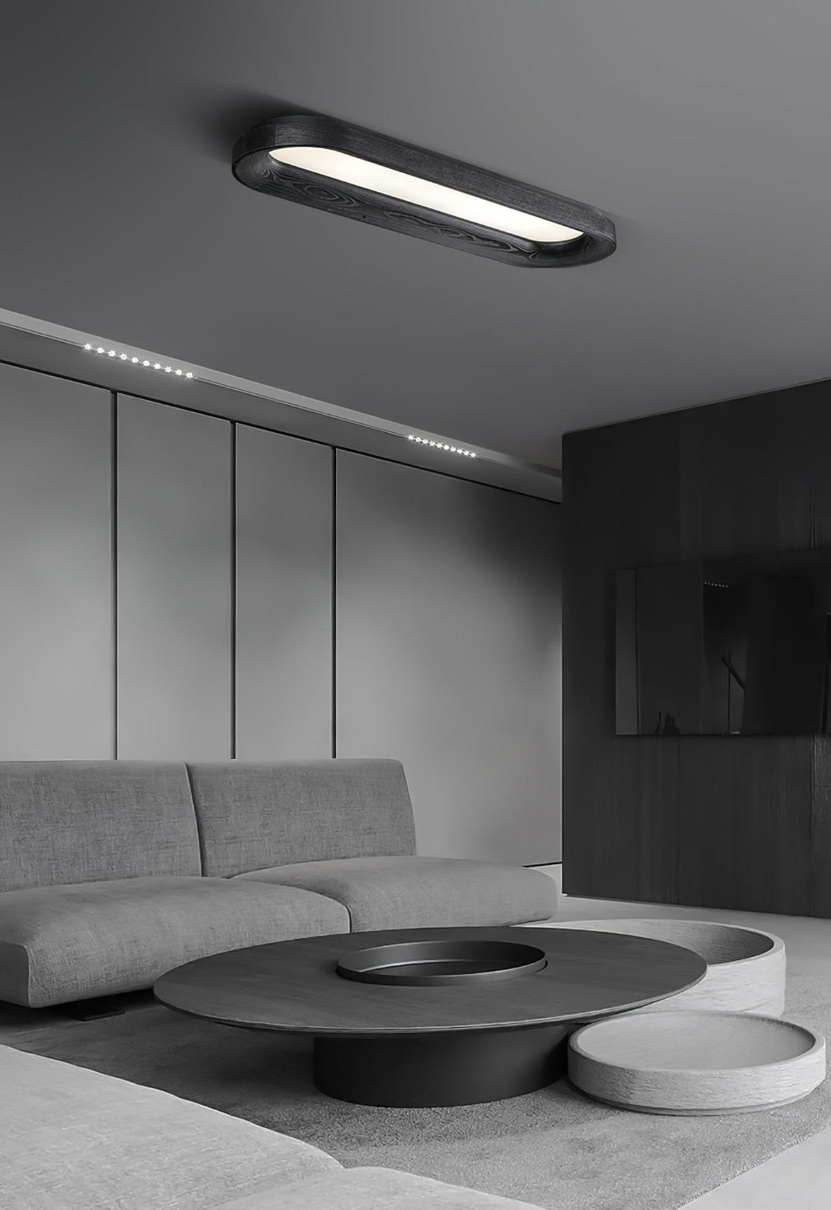 Flowing Cloud Wood LED Ceiling Light - product view 9