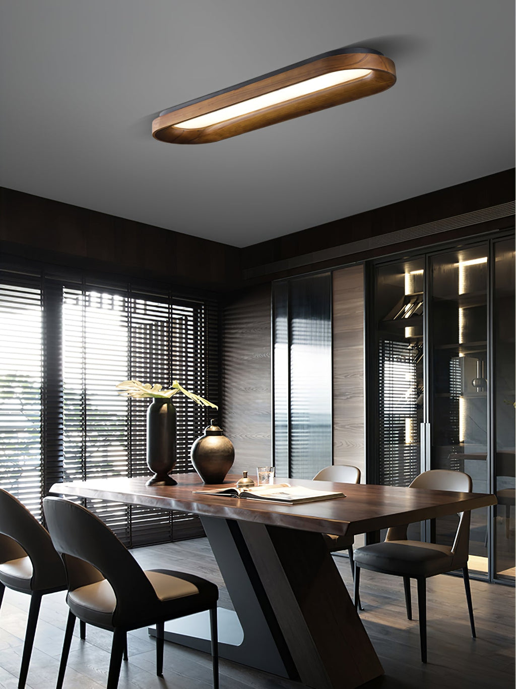 Flowing Cloud Wood LED Ceiling Light - product view 11