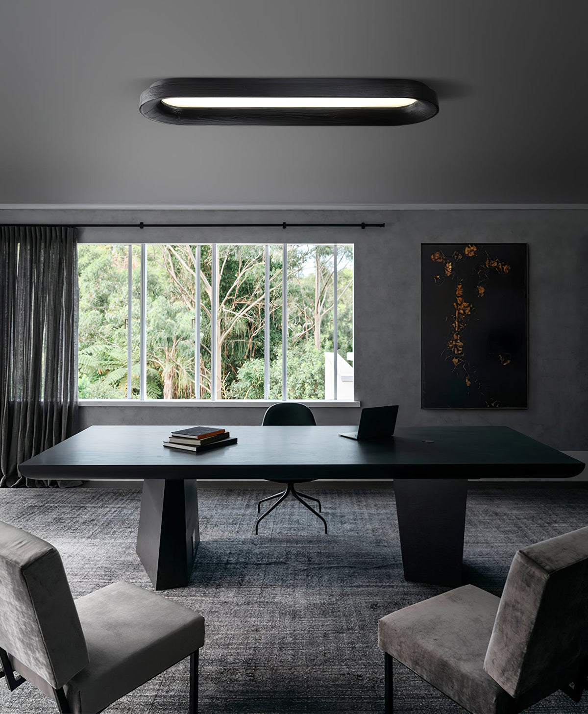 Flowing Cloud Wood LED Ceiling Light - product view 15