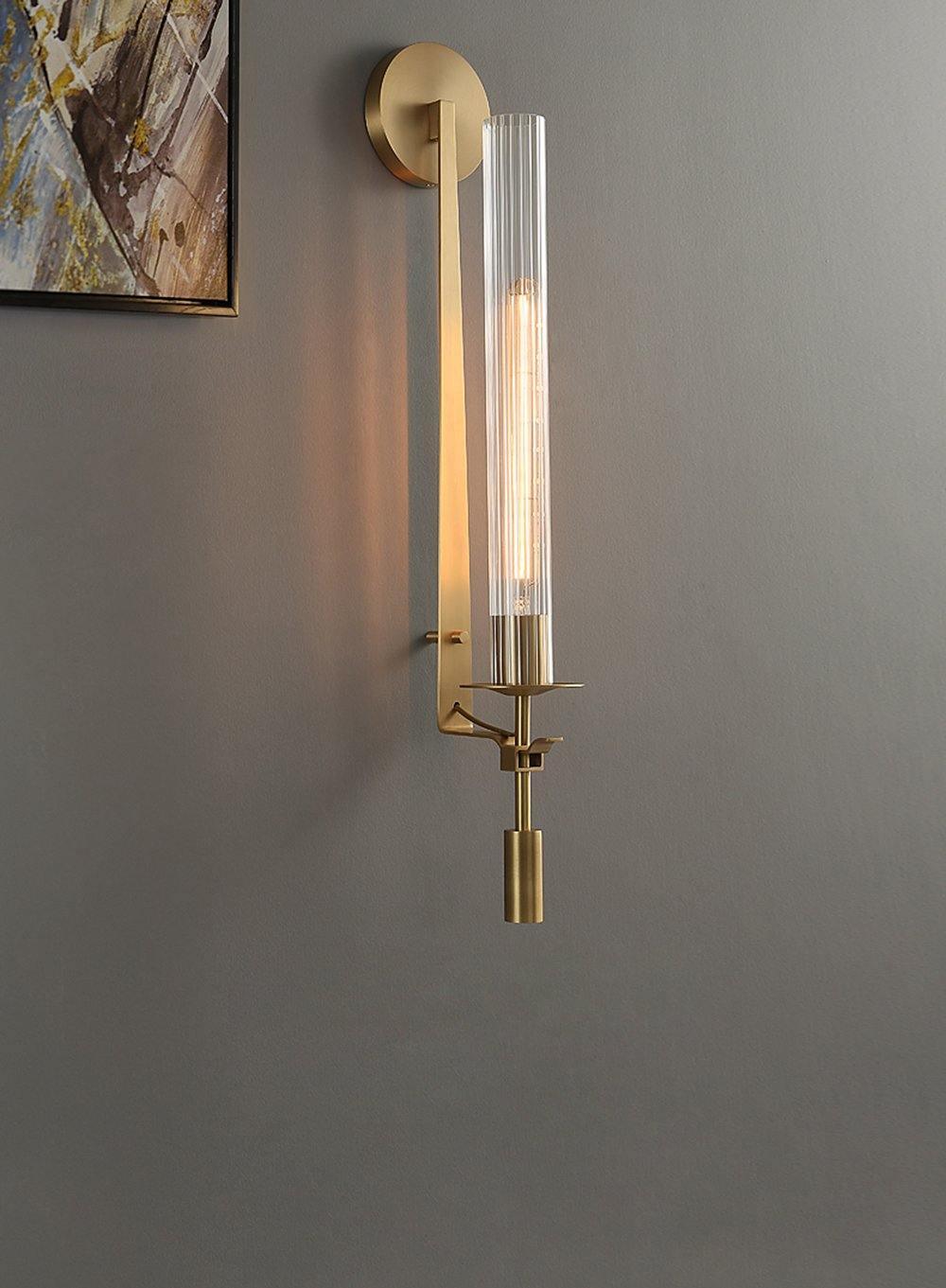 Fontanelle Ribbed Glass Wall Sconce – wall sconce view 45