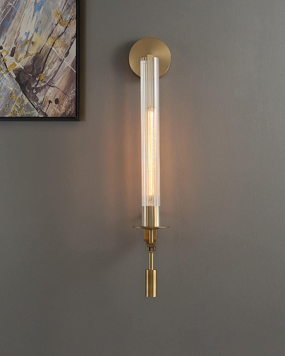 Fontanelle Ribbed Glass Wall Sconce – wall sconce view 47