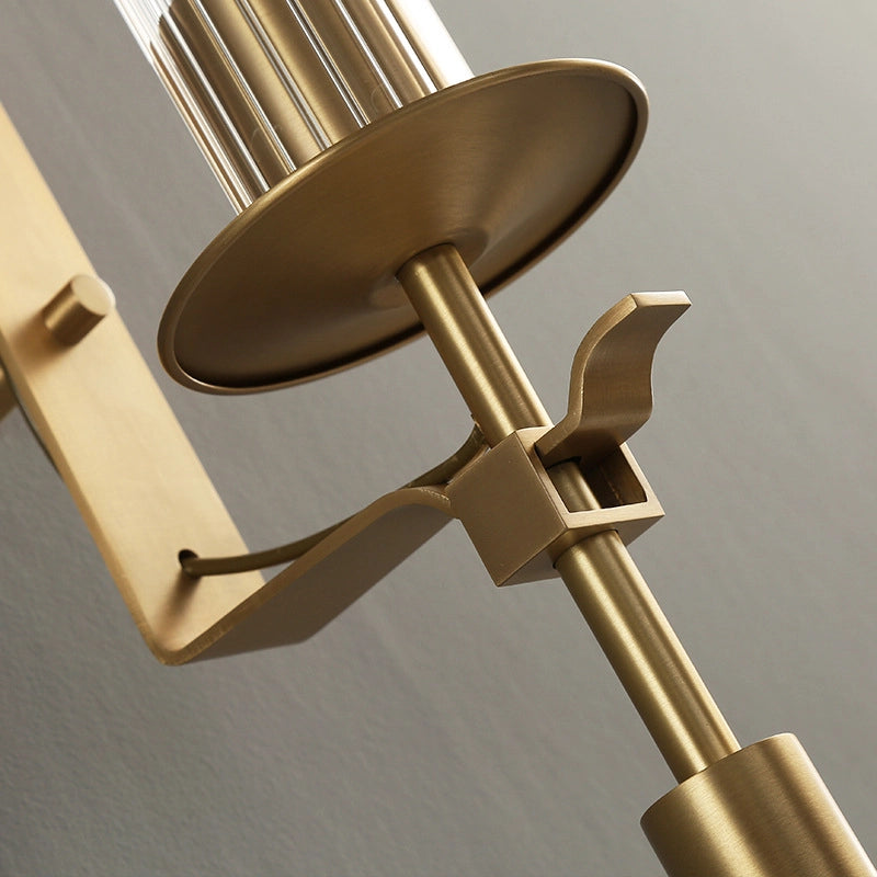 Fontanelle Ribbed Glass Wall Sconce – wall sconce view 53