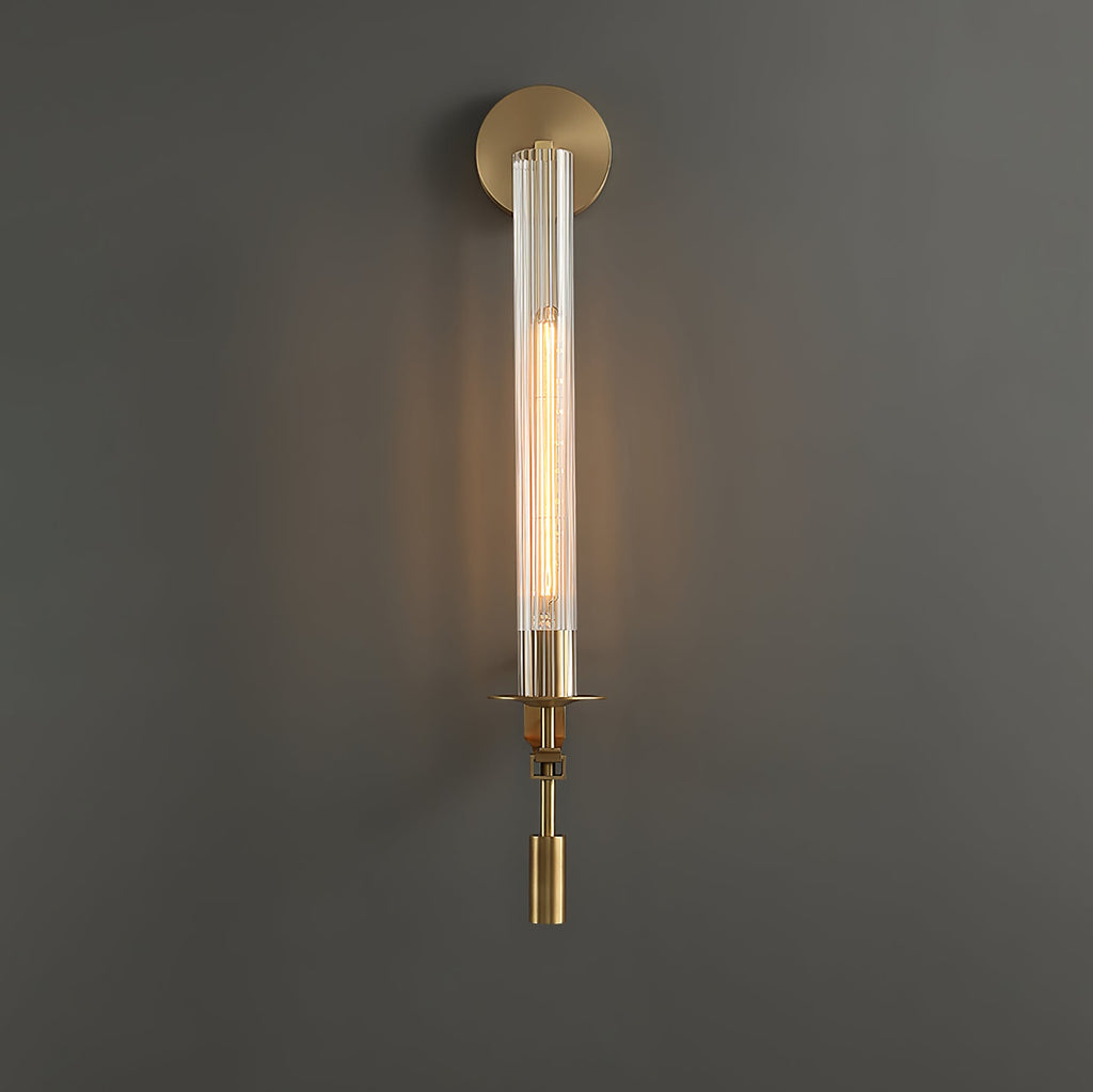 Fontanelle Ribbed Glass Wall Sconce – wall sconce view 64