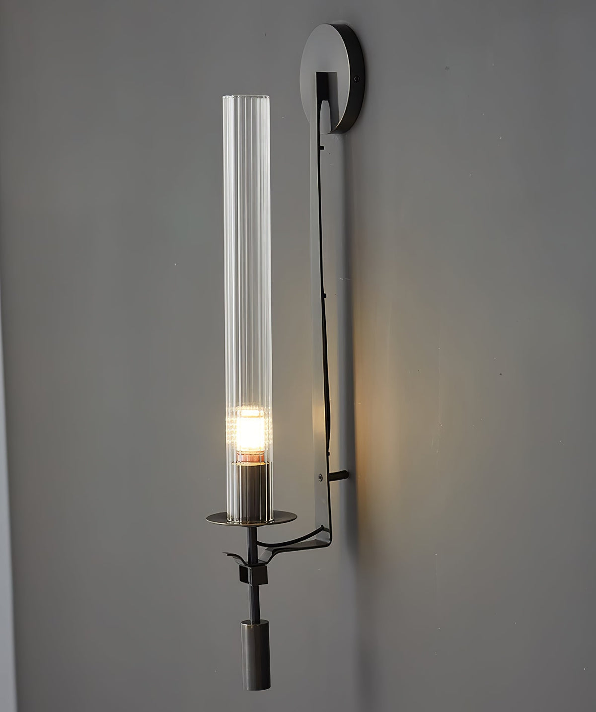 Fontanelle Ribbed Glass Wall Sconce – wall sconce view 67