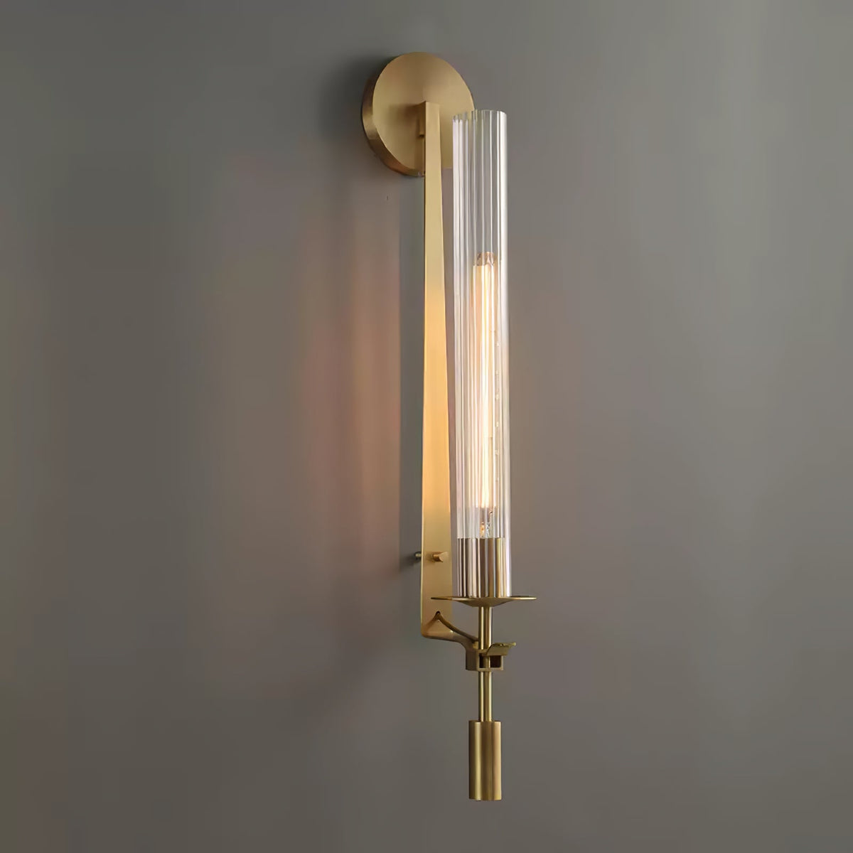 Fontanelle Ribbed Glass Wall Sconce – wall sconce view 69