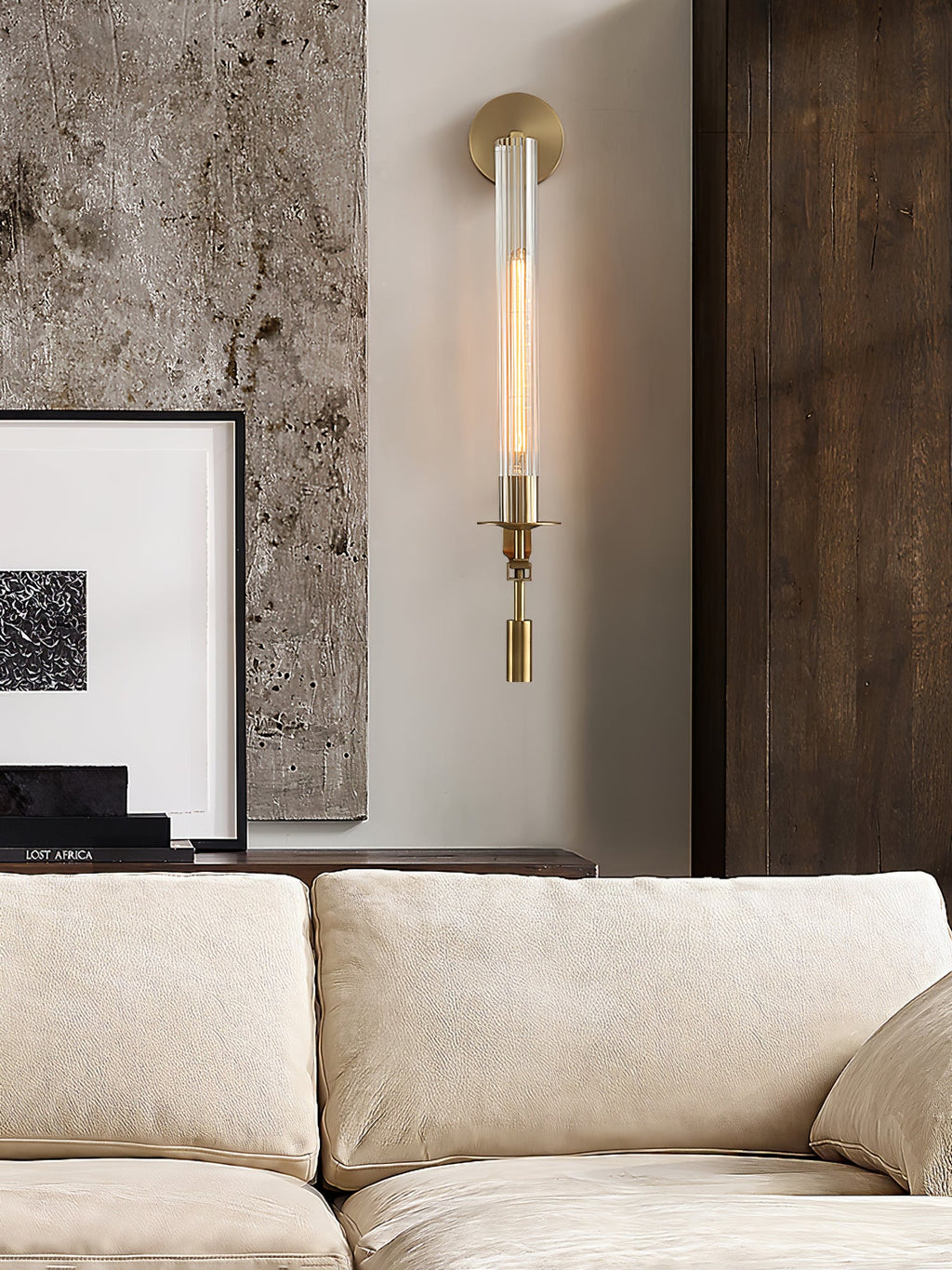 Fontanelle Ribbed Glass Wall Sconce – wall sconce view 71
