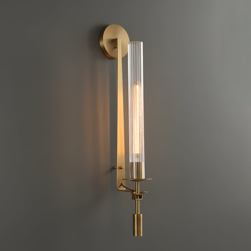 Fontanelle Ribbed Glass Wall Sconce – wall sconce view 72