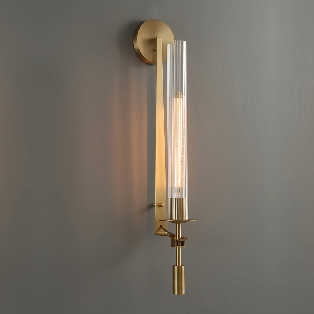 Fontanelle Ribbed Glass Wall Sconce – wall sconce view 74