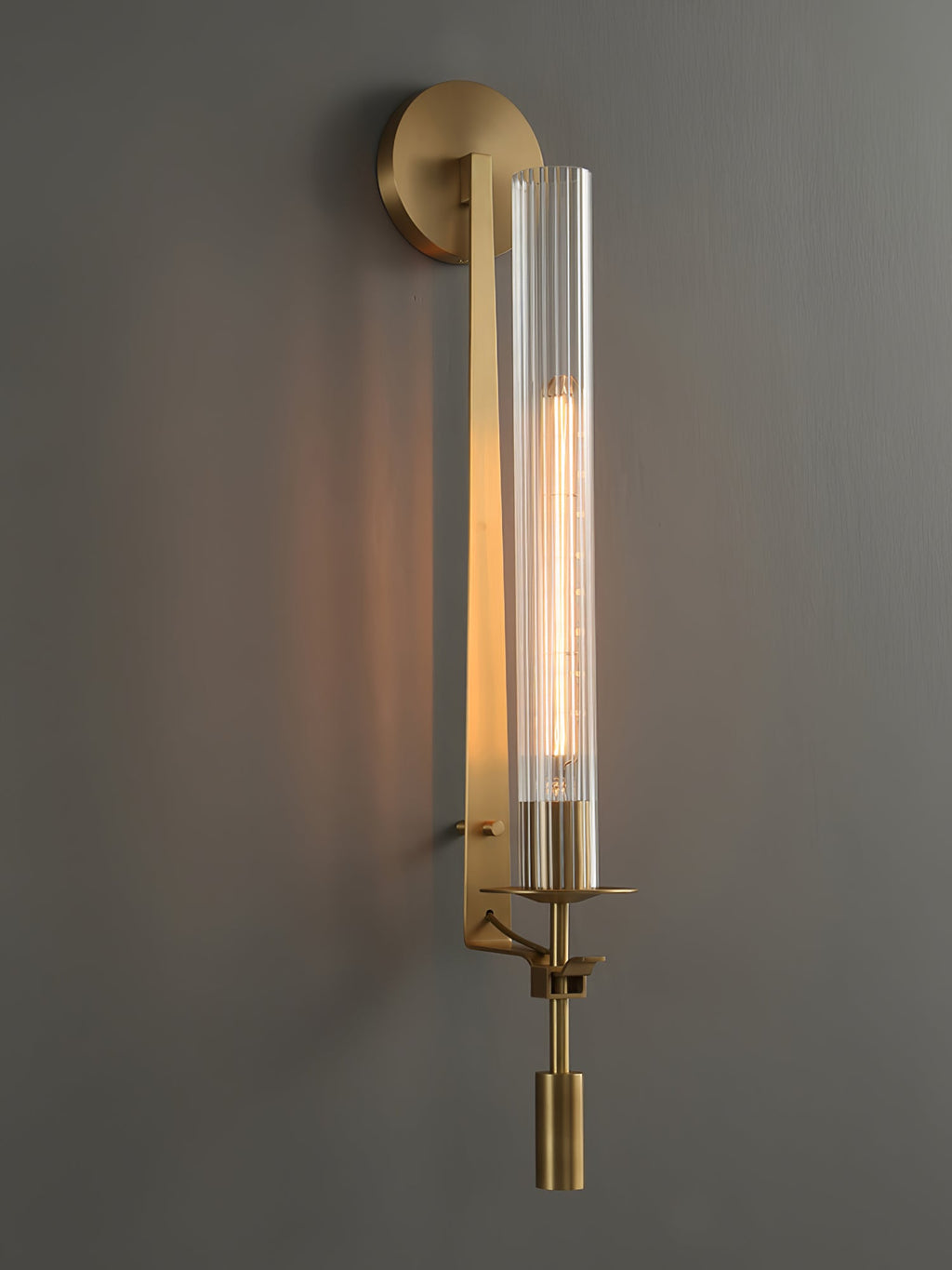 Fontanelle Ribbed Glass Wall Sconce – wall sconce view 76