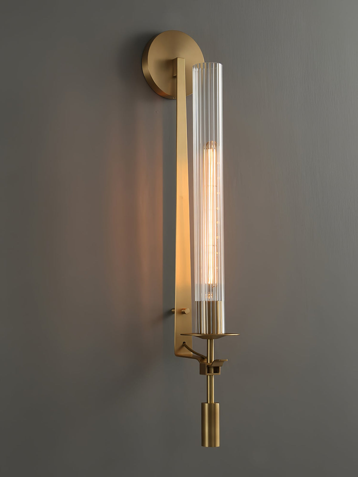 Fontanelle Ribbed Glass Wall Sconce – wall sconce view 76