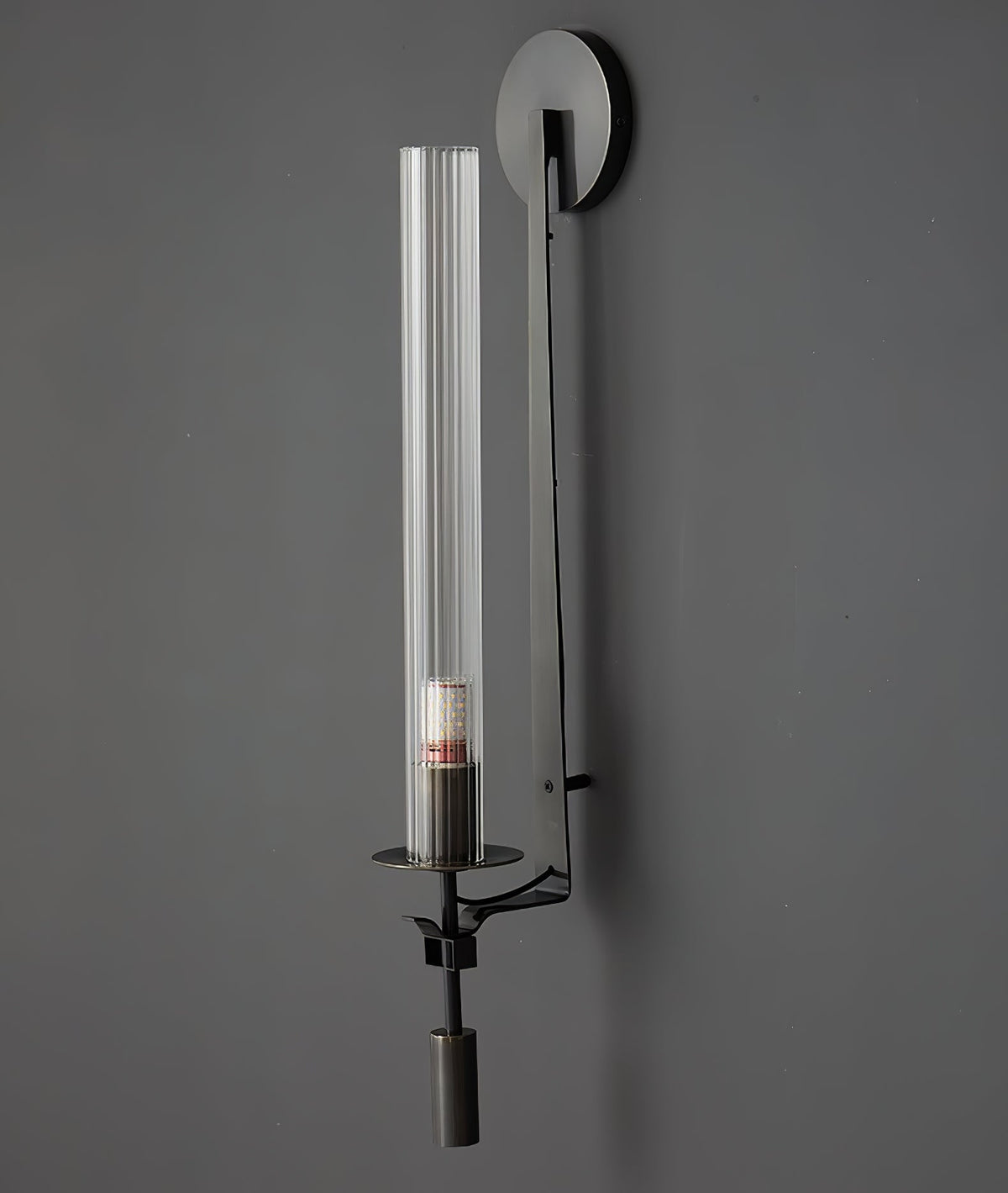 Fontanelle Ribbed Glass Wall Sconce – wall sconce view 79