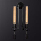Fontanelle Ribbed Glass Wall Sconce – wall sconce view 88