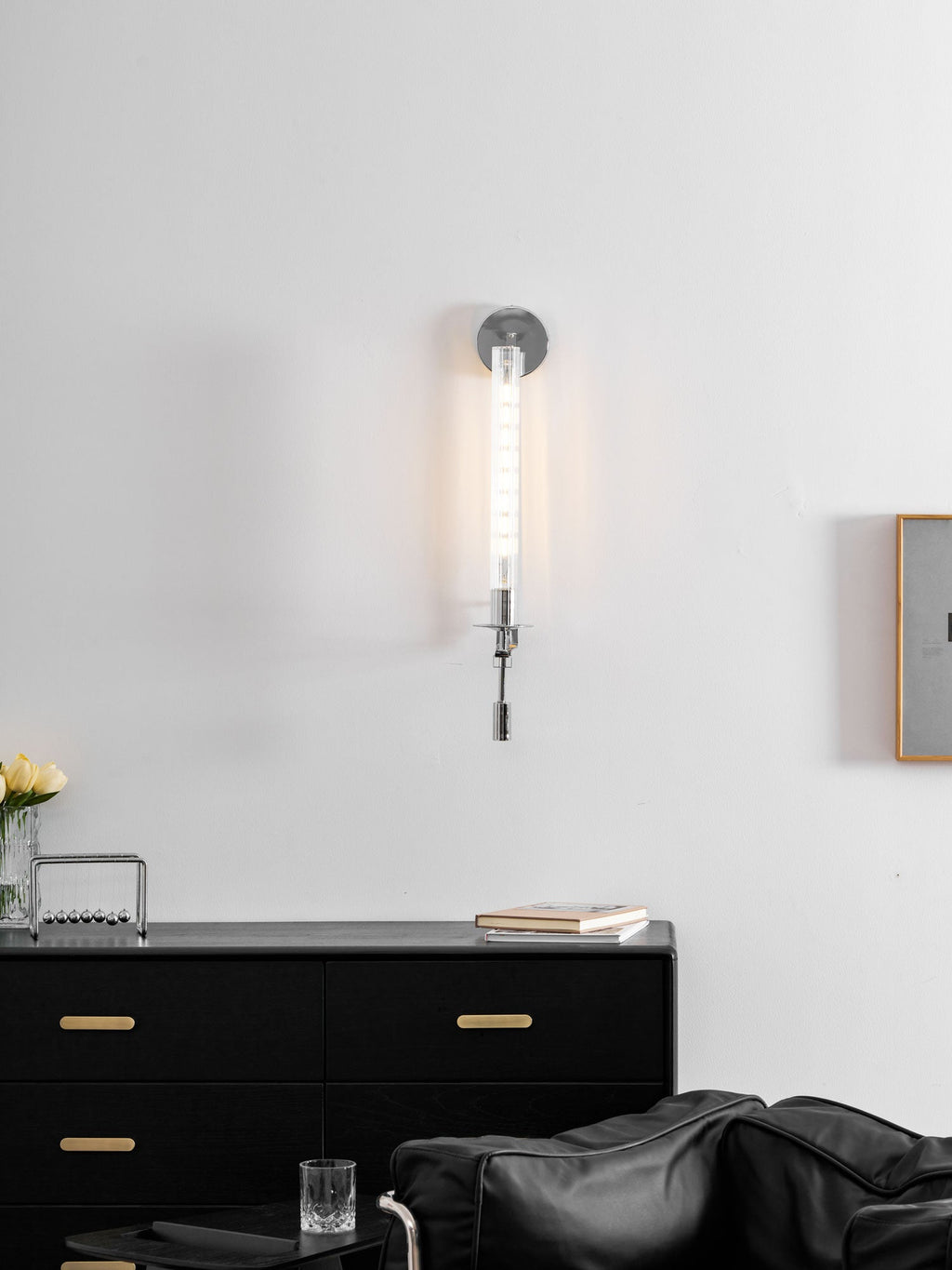 Fontanelle Ribbed Glass Wall Sconce – wall sconce view 92